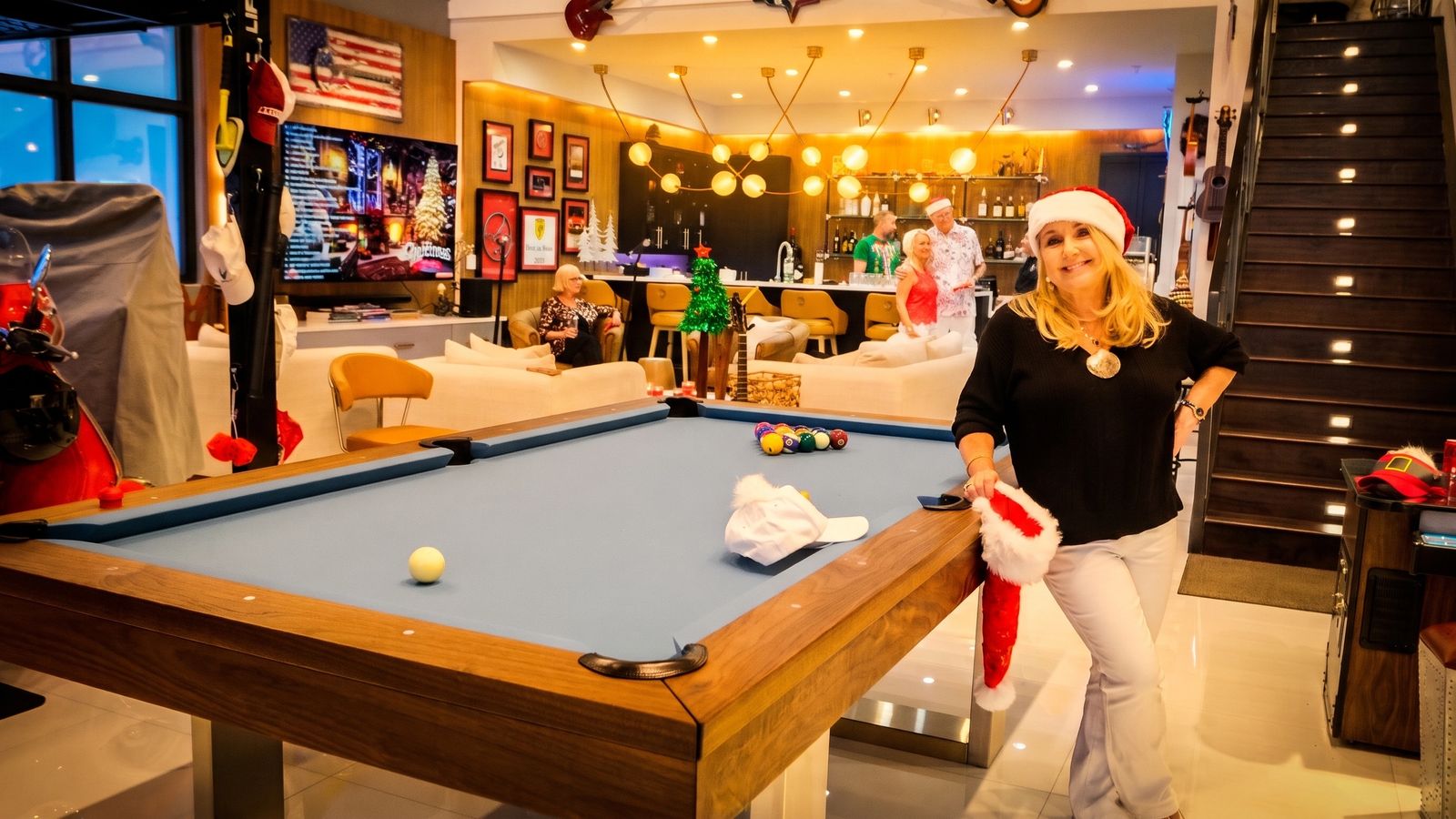 The pool table
